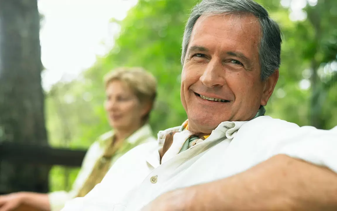 mature man with greater power