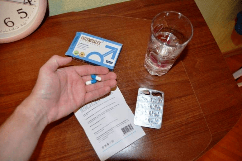 first intake of Potencialex capsules